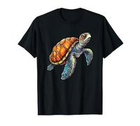 Une Tortue de mer nage dans la mer Les Tortues T-Shirt