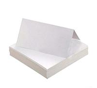 Une touche de classe : utilisez ces élégants ensembles de table blancs de style carte de visite pour rehausser votre prochaine réunion (1 50 feuilles)