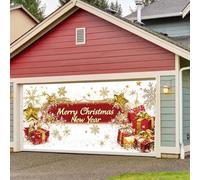 Une touche festive dans votre garage avec notre bannière de Noël incontournable qui fera les têtes ce Noël ! (A, 400x180cm)