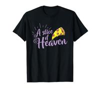 Une Tranche de Paradis Fast Food Pizza Fromage T-Shirt Graphique avec Valeur