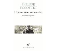 Une Transaction Secrète - Lectures De Poésies