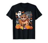 Une Vache des Highlands en Tant Que sorcière Buvant du café Halloween Boo Ghost T-Shirt