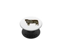 Une Vache drôle Qui Dit Comment Faire, Maintenant, Une Vache Brune PopSockets PopGrip Adhésif