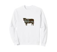 Une Vache drôle Qui Dit Comment Faire, Maintenant, Une Vache Brune Sweatshirt