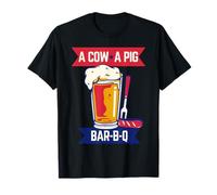 Une Vache, Un Cochon, C'est l'heure de Bar-B-Q. T-Shirt