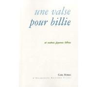 Une Valse Pour Billie Et Autres Figures Libres