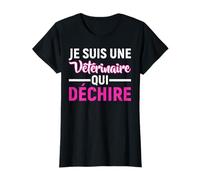 Une Vétérinaire Qui Déchire Humour Animal Médecin Cadeau T-Shirt
