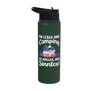 Une vie sans camping est possible mais sans sens Stainless Steel Insulated Water Bottle