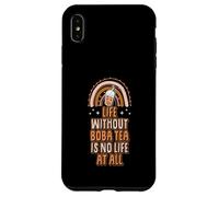 Une Vie sans thé Boba n'est Pas Une Vie du Tout Bohemian Rainbow Coque pour iPhone XS Max