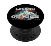 Une Vie Vintage dans Les Hautes Montagnes Rocheuses PopSockets PopGrip Adhésif