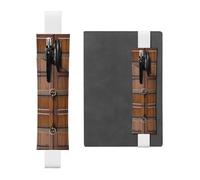 Une vieille porte en bois, des porte-stylos en PVC et des porte-stylos avec bandes élastiques et marque-pages sont le meilleur choix de cadeau.