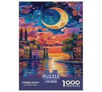 Une Ville d'eau rêvée Puzzle 1000 Pièces Educa Jouet Divertissement Créatif Décoration Intérieure Intéressant Jeu Éduchatif Challenge Toy Adultes & Enfants des 14 Ans 38x26cm/1000pcs