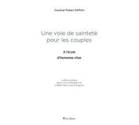 Une voie de sainteté pour les couples: A l'école d'Humanae Vitae