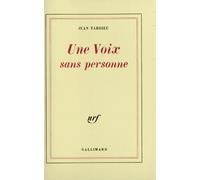 Jean Tardieu – Une Voix sans personne – Gallimard
