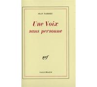 Une Voix sans personne - - Jean Tardieu - Gallimard - Livre