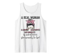 Une Vraie Femme est ce qu'elle Veut être positivité corporelle Débardeur