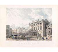 Une vue de la Banque d'Angleterre Londres au début du XIXe siècle. D'après une gravure de Daniel Havell datée de 1816 d'après Thomas Homer Shepherd Poster Impression par Ken Welsh (17 x 12)
