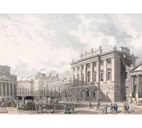 Une vue de la Banque d'Angleterre Londres au début du XIXe siècle. D'après une gravure de Daniel Havell datée de 1816 d'après Thomas Homer Shepherd Poster Impression par Ken Welsh (40,6 x 28,9 cm)