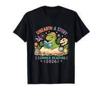 Unearth a Story Summer Library Reading 2026 Dinosaur Prize T-Shirt