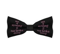 Unedskck Me And Mommy Broke Daddy Nœud papillon classique réglable pré-noué pour homme pour affaires, fête de mariage