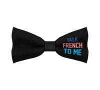 Unedskck Talk French To Me Nœud papillon réglable pré-noué classique formel élégant pour homme d'affaires mariage