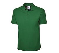 Uneek 220Gsm Unisexe T-Shirt Polo Classique - Synthétique, Vert Kelly, 50% coton 50% polyester 50% coton, Unisexe, X-Large