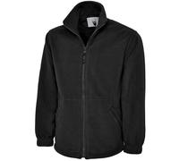 Uneek clothing UC604 - Veste classique en micro polaire avec fermeture Éclair intégrale (300 g/m²) - Noir - 5XL
