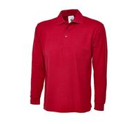 Uneek clothing - Polo - Manches Longues - Homme Rouge rouge Large