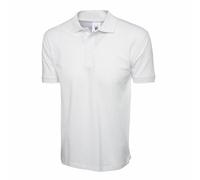 100% Coton Majoritaire Chemise Polo Manche Courte Sport Vêtements De Travail Loisir Uniforme - Blanc, XXL