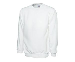 Uneek Sweat 300 g uni classique à col rond - Blanc - Large