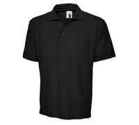 Uneek Travail T-Shirt Lisse Souple Unisexe Premium Hommes Col Polo Étendu Dos