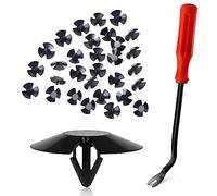 UNENDA Lot de 30 fixations d'isolation de capot avec extracteur de fixation - pour Chrysler, Jeep, Dodge, Ram - Remplace OEM 4878883AA LH LHS Clip en nylon
