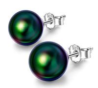 Unendlich U Boucles d'oreilles perle, boucle d'oreille femme fille, boucle d'oreille en argent 925, la perle d'eau douce
