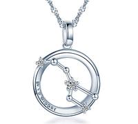 Unendlich U Collier de Couples, Pendentif en 925 argent, Pendentif Grande Ourse, Collier de femme homme, orné le diamant