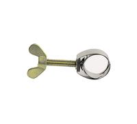 UNEX - Collier de serrage pour tuyau jusqu'à 21mm, inox, avec vis à oreilles en laiton