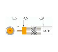 unex Televes Câble coaxial Class SK2020plus Sp100 Quantité:100
