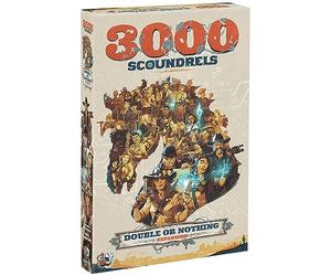 Unexpected Games 3000 Scoundrels: Double or Nothing Extension de jeu de société - Améliorez vos jeux avec de nouvelles mécaniques et stratégies Jeu familial, à partir de 12 ans, 1 à 4 joueurs, 60 à 90
