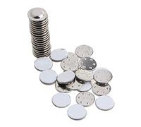 UNFAIRZQ Lot de 20 petits badges ronds aimantés pour loisirs créatifs et autres étiquettes rondes ou petites, taille unique, Alliage