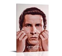 UNFANRWZW American Psycho Horreur Movie 1 Poster Peinture décorative sur toile Art mural pour salon, chambre à coucher, art mural, impression d'image moderne, décoration de salle familiale, 60 x 90 cm