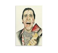 UNFANRWZW American Psycho Movie Ax Art Poster décoratif sur toile pour salon, chambre à coucher, art mural, impression d'image moderne, décoration de salle familiale, 30 x 45 cm