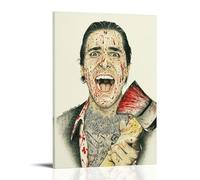 UNFANRWZW American Psycho Movie Ax Art Poster Peinture décorative sur toile Art mural pour salon, chambre à coucher, art mural, impression d'image moderne, décoration de salle familiale, 60 x 90 cm