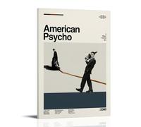 UNFANRWZW American Psycho Movie Classic Poster Peinture décorative sur toile Art mural pour salon, chambre à coucher, art mural, impression d'image moderne, décoration de salle familiale, 20 x 30 cm
