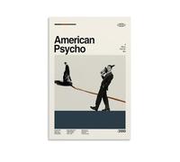 UNFANRWZW American Psycho Movie Classic Poster Peinture décorative sur toile Art mural pour salon, chambre à coucher, art mural, impression d'image moderne, décoration de salle familiale, 20 x 30 cm