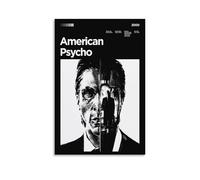 UNFANRWZW American Psycho Movie Poster minimaliste Peinture décorative sur toile Art mural pour salon, chambre à coucher, art mural, impression d'image moderne, décoration de salle familiale, 50 x 75