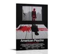 UNFANRWZW American Psycho Movie Poster Peinture décorative sur toile Art mural pour salon, chambre à coucher, art mural, impression d'image moderne, décoration de salle familiale, 60 x 90 cm