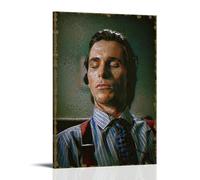 UNFANRWZW American Psycho Portrait Poster Peinture décorative sur toile Art mural pour salon, chambre à coucher, art mural, impression d'image moderne, décoration de salle familiale, 50 x 75 cm
