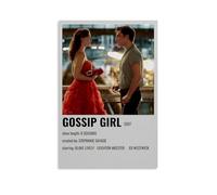 UNFANRWZW Gossip Girl TV Drama Series Classic Poster décoratif sur toile, art mural, pour salon, chambre à coucher, impression photo, moderne, décoration de salle familiale, 50 x 75 cm