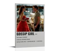 UNFANRWZW Gossip Girl TV Drama Series Classic Poster décoratif sur toile, art mural, pour salon, chambre à coucher, impression photo, moderne, décoration de salle familiale, 50 x 75 cm
