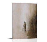 UNFANRWZW Jesus Leaves The 99 The Lost Sheep Poster décoratif sur toile pour salon, chambre à coucher, art mural, impression photo, moderne, décoration de chambre familiale, 30 x 45 cm