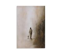 UNFANRWZW Jesus Leaves The 99 The Lost Sheep Poster décoratif sur toile pour salon, chambre à coucher, art mural, impression photo, décoration moderne, pour salle familiale, 60 x 90 cm